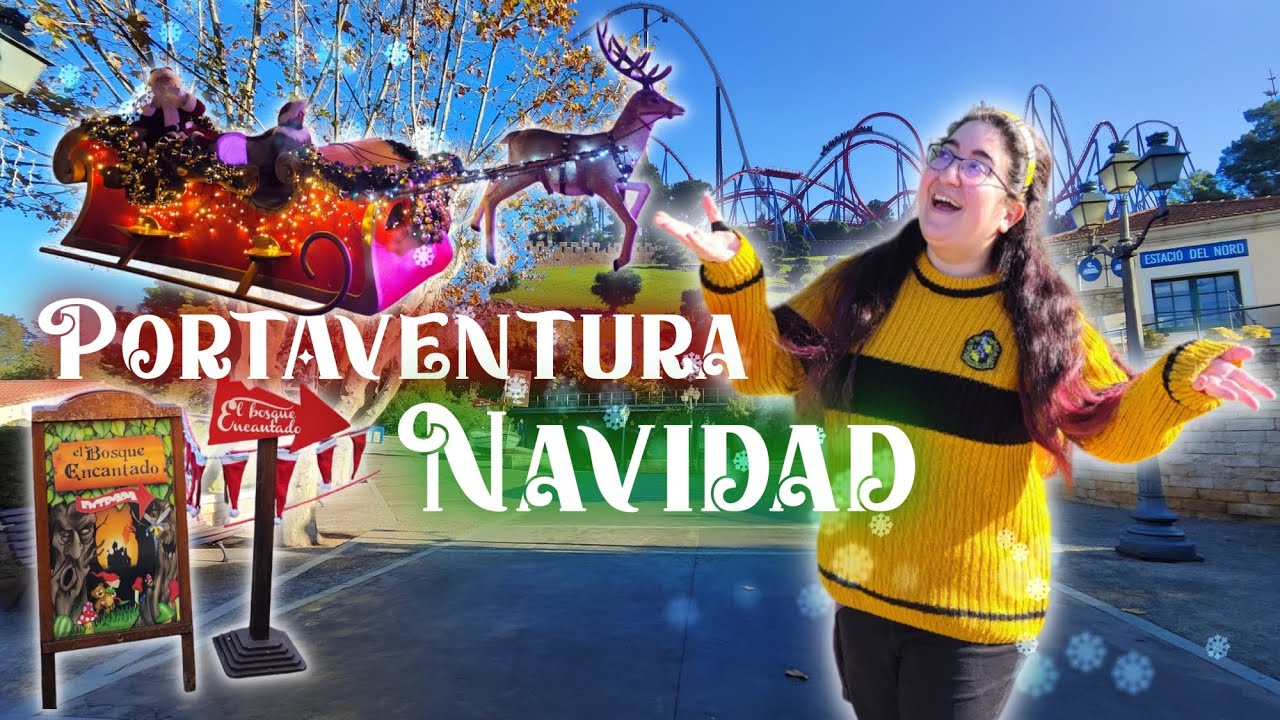 HE VUELTO con los vlogs de PortAventura!! 2 MESES SIN IR 😱 Así es la NAVIDAD un día LABORABLE 😍🎄