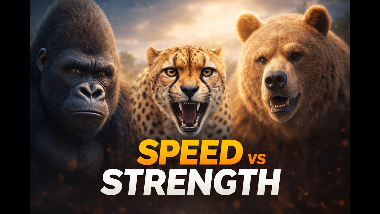 Speed vs Strength — AI-Animated Wildlife Documentary