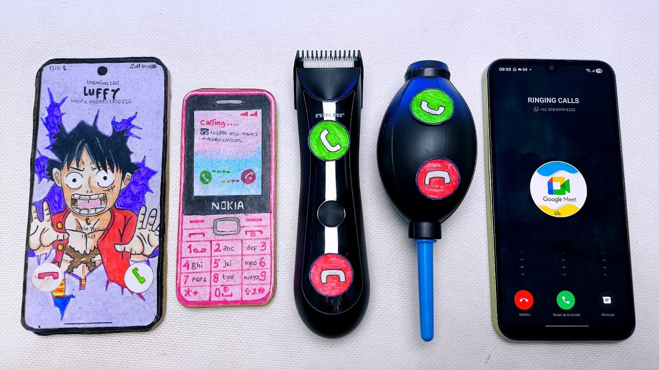 Xiaomi 17pm vs Nokia 210 vs Hair Clipper vs Blower vs Galaxy a25 incoming call