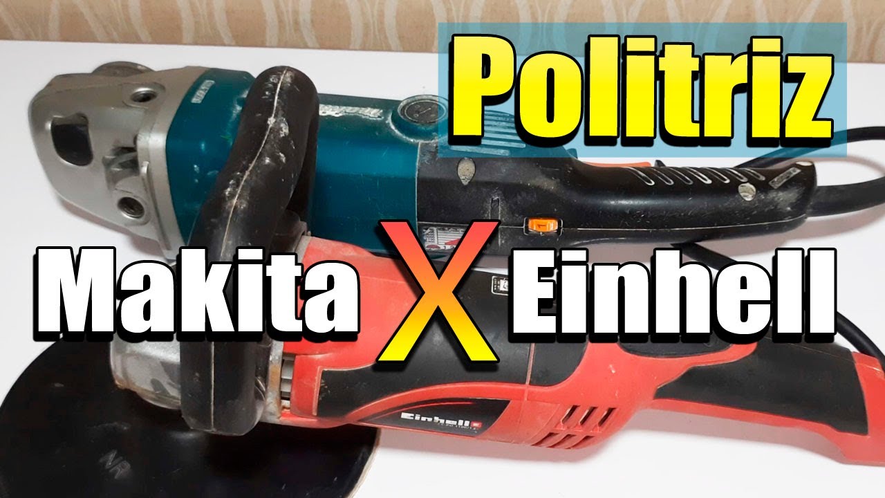 Makita - Lixadeira Angular SA7000C VERSUS Politriz automotiva Einhell cc po 1100w