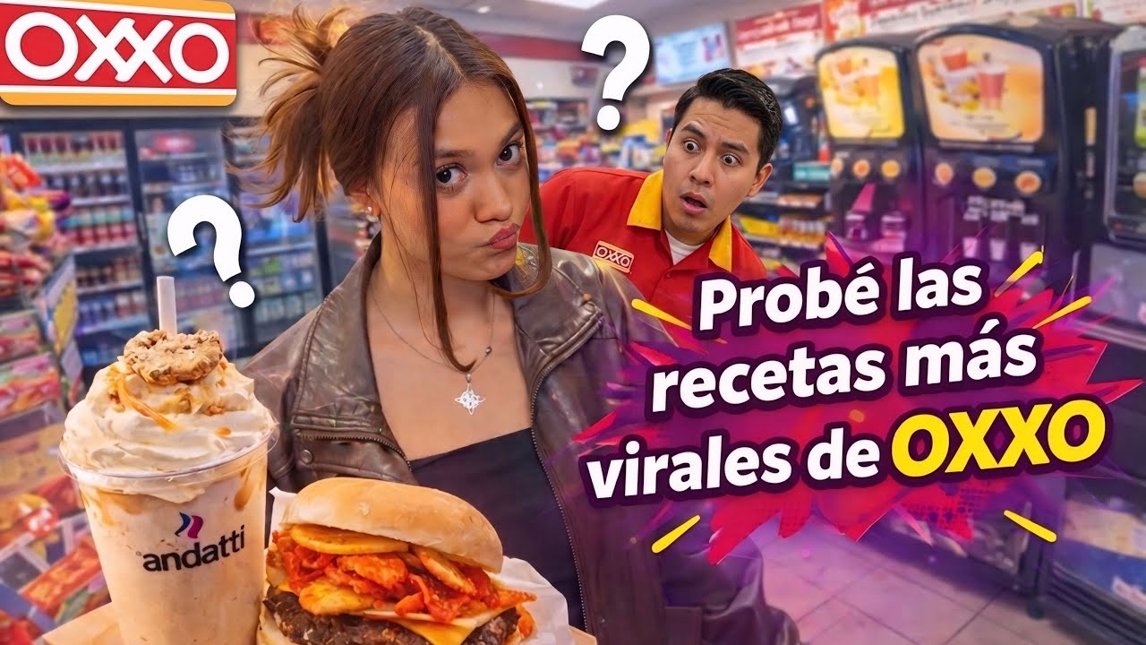 PROBANDO las MEJORES RECETAS de OXXO | Inventamos una NUEVA 🍧😱 | GISELLE DOOMS