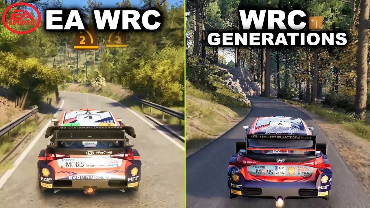 EA Sports WRC VS WRC Generations
