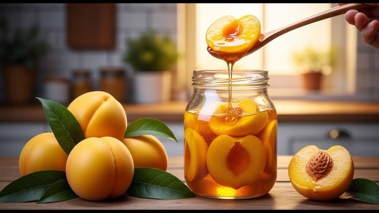 Como se hace el durazno en almibar mas rico del mundo receta facil