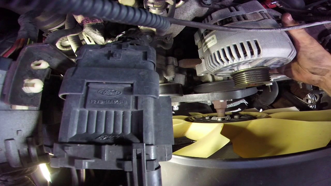 замена генератора ford econoline 4.6 5.4 (e150-e250-e350)