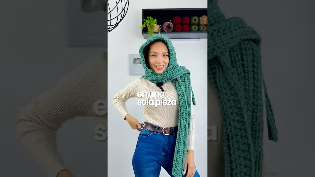 F&Aacute;CIL Y R&Aacute;PIDA | Tutorial Capufanda en 2 minutos - Bufanda con Capucha
