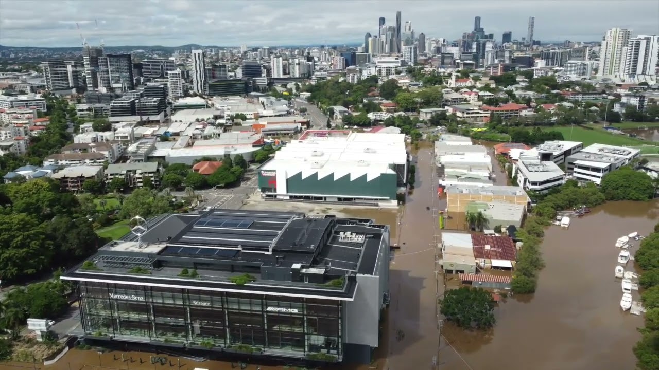 Brisbane Floods 2022 | New Farm, Newstead, Albion, Bowen Hills, Felons, River, City, Monday 28/02/22
