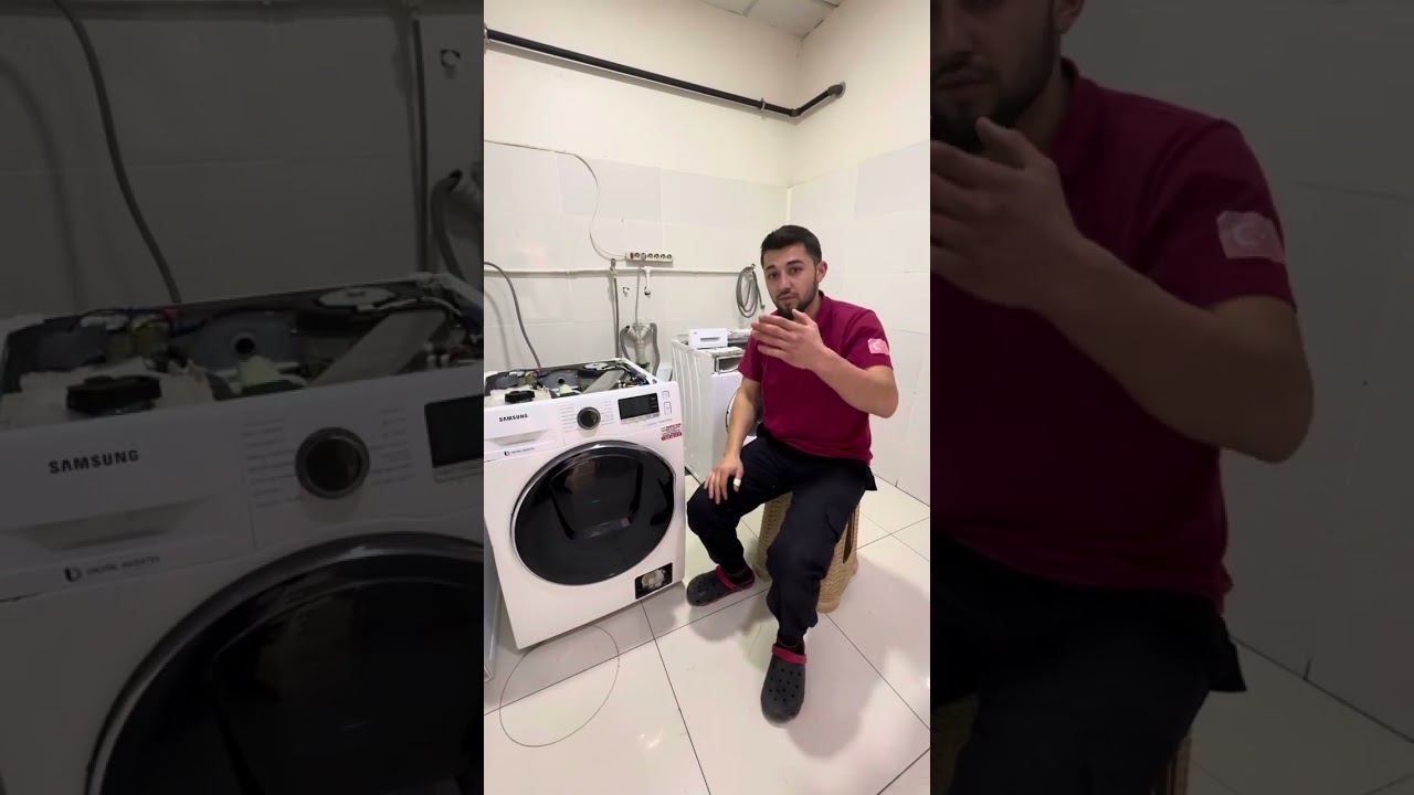 Samsung çamaşır makinesi eco bubble 9 kg yıkama 6 kg kurutma DC arızası 👍