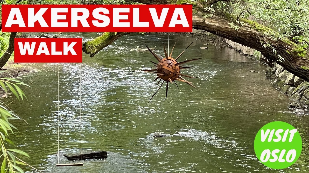 [4K] Walking in Oslo | Akerselva , MUST WALK WHEN IN OSLO
