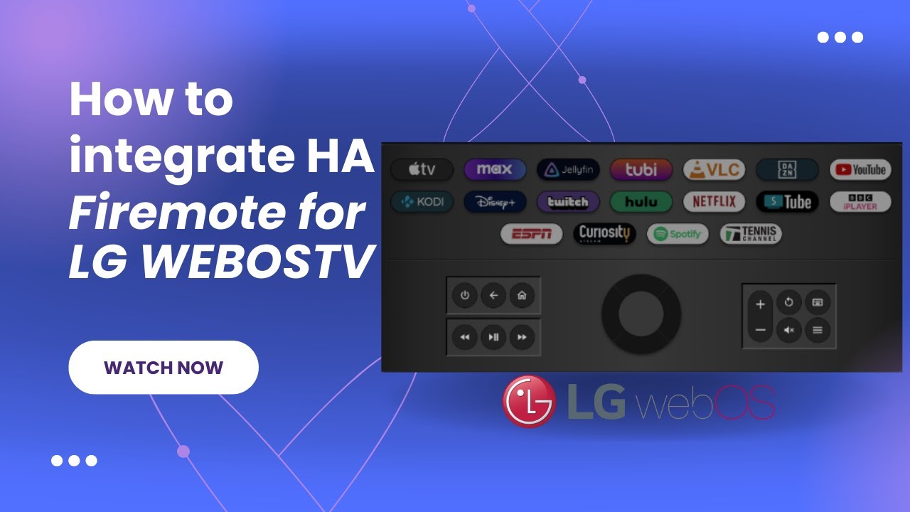 Remote for LG TV on HomeAssistant