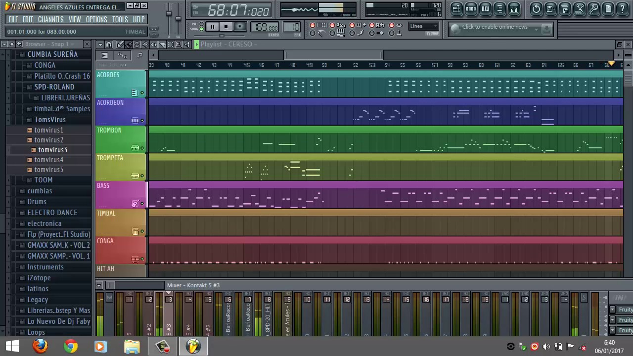 ANGELES AZULES -  Entrega el Amor ((FL Studio )) Proyecto de Roque