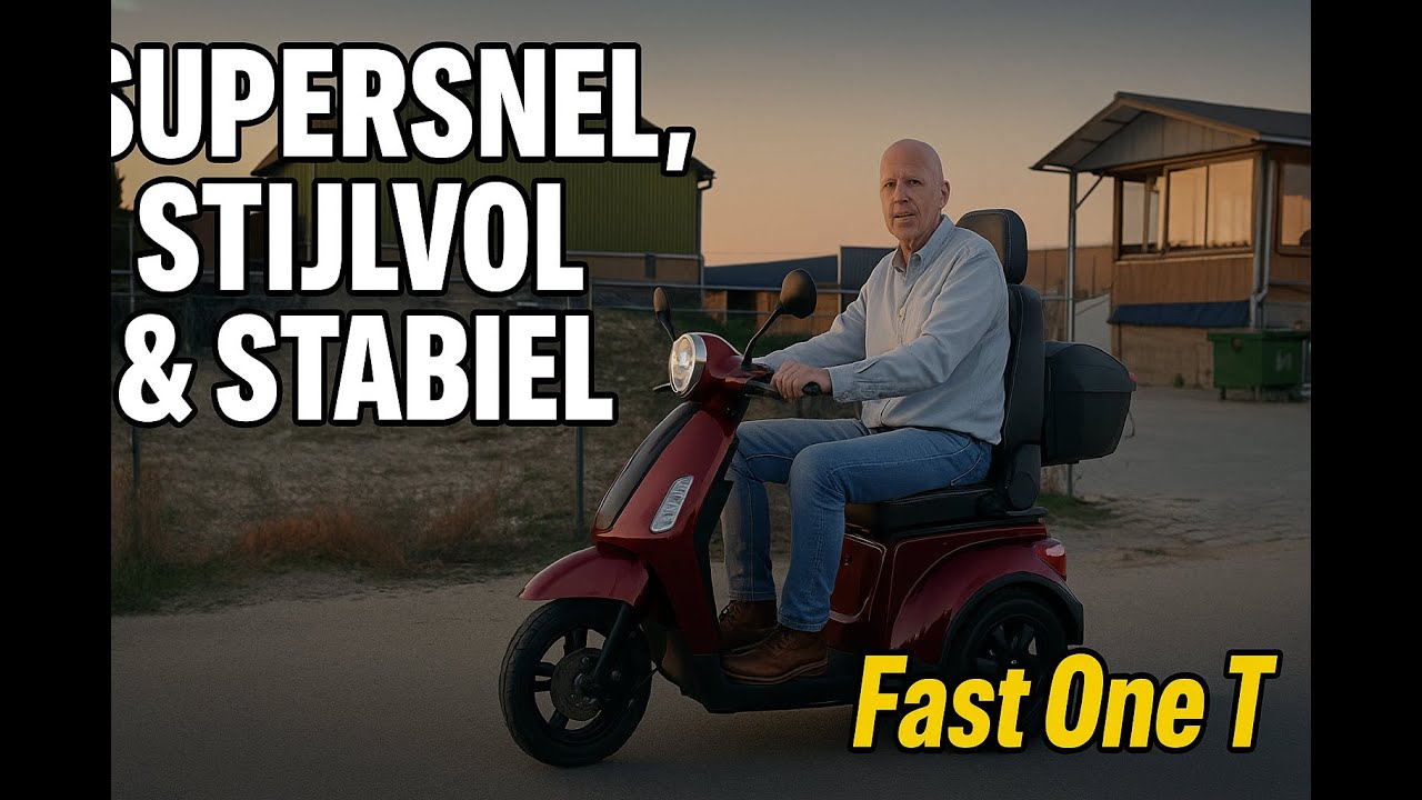 🛵 For Motion Fast One T – ⚡ Supersnel, 🌟 Stijlvol en ✅ Stabiele 3 wiel scootmobiel!