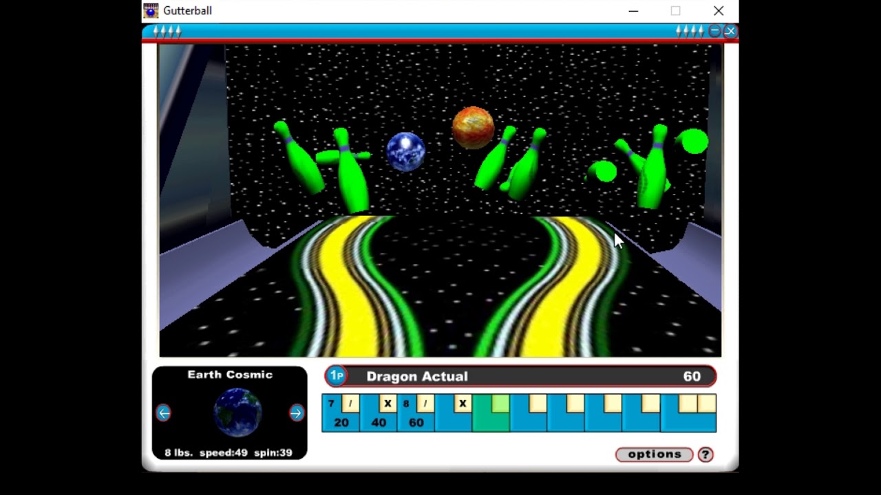 Skunk Studios Flash Game - Gutterball 3D - Space Lanes