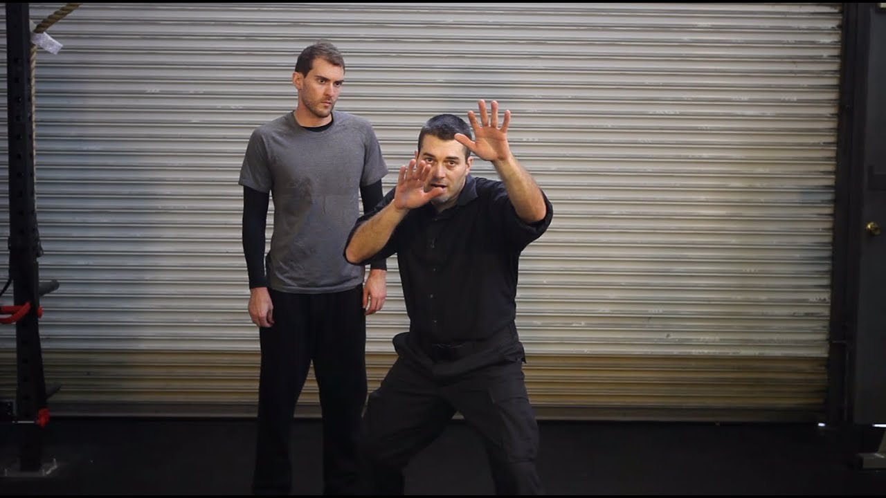 Self Defense Tactics - Tackle and Overhand Punch Defense  From The Spear Position