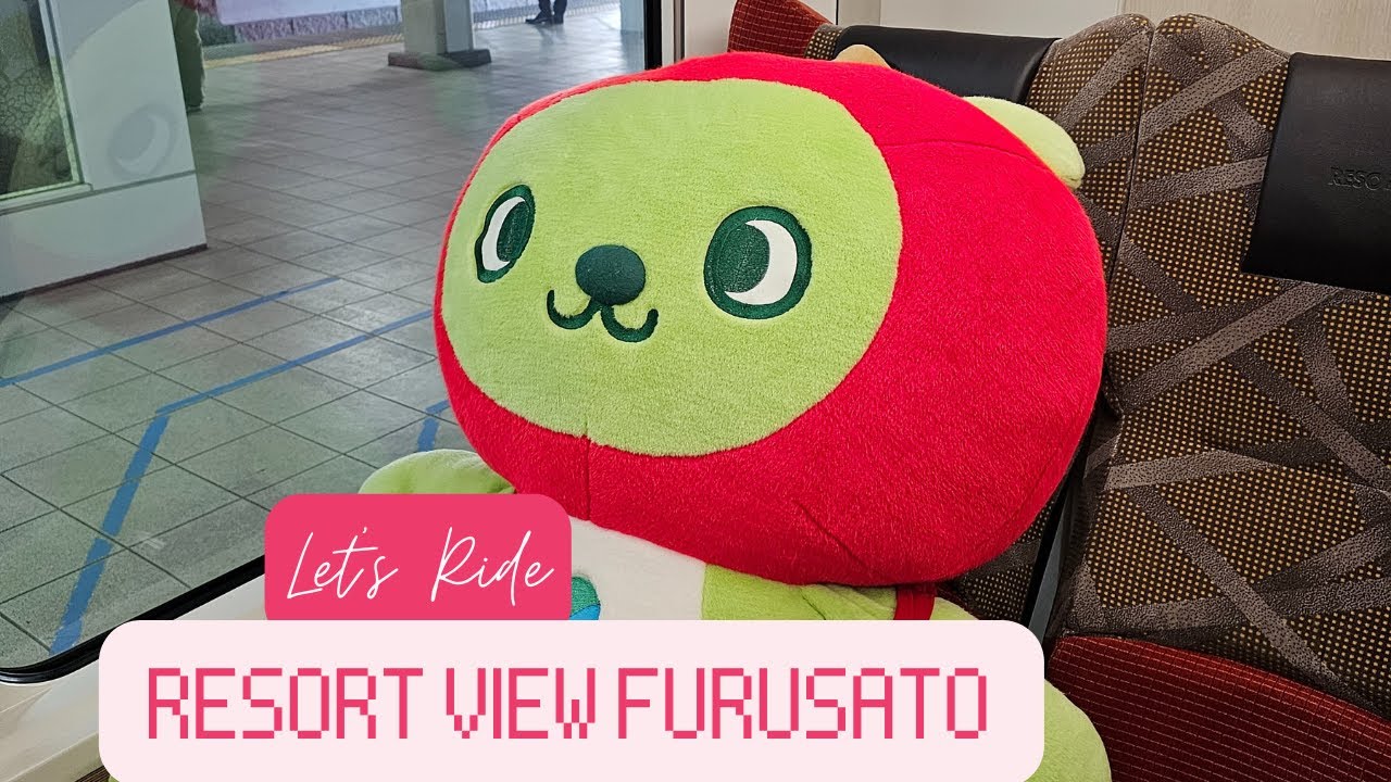 Japanese Mascot On Board: Resort View Furusato Train 🚞