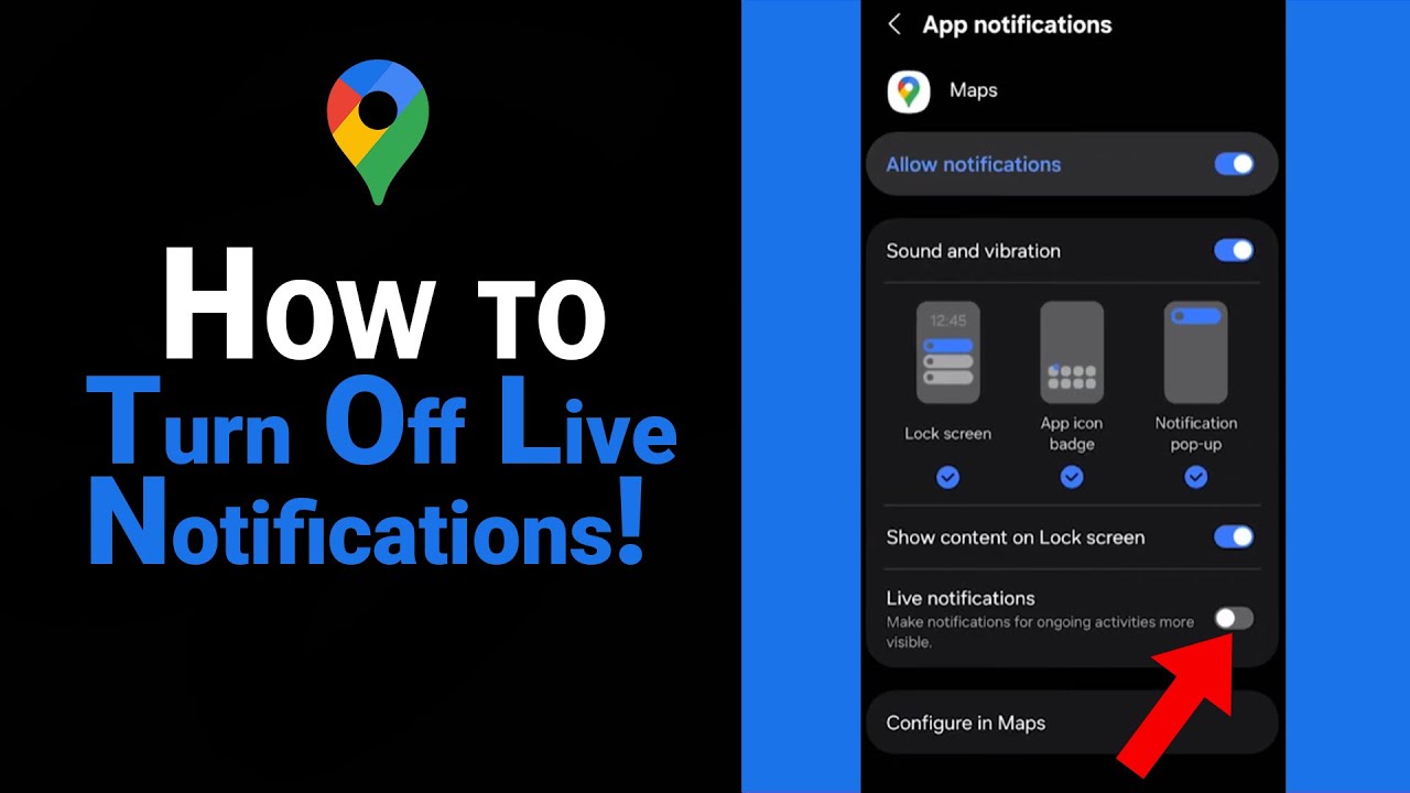 How to Turn Off Live Notifications on Google Map [NEW]