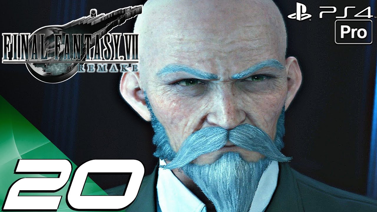 FINAL FANTASY VII REMAKE - Gameplay Walkthrough Part 20 - Shinra Building (PS4 PRO) 100%