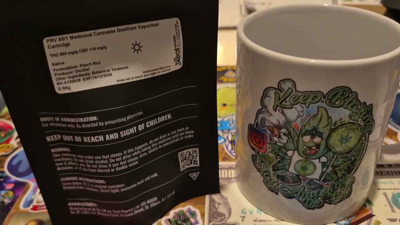 4C Labs PRV T807 Peach Rizz Medical Cannabis Cartridge🥭😵&zwj;💫💨 (18+)