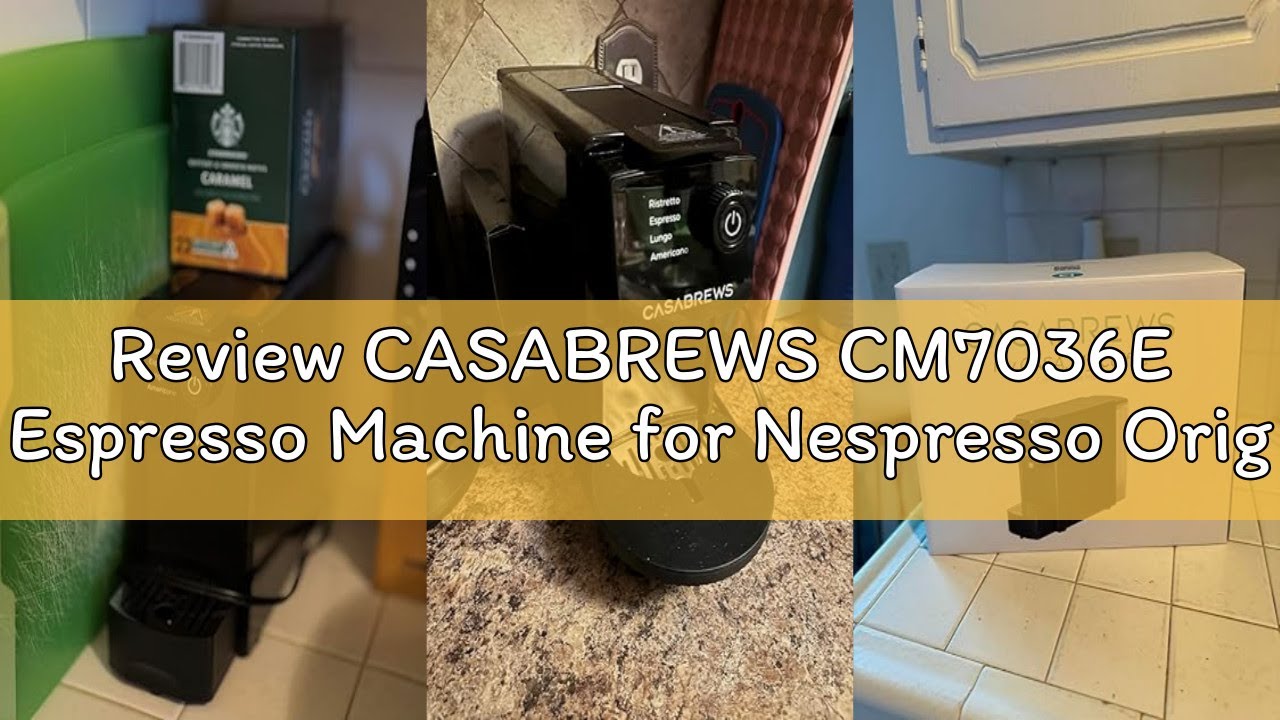 Review CASABREWS CM7036E Espresso Machine for Nespresso Original Pods, 20 Bar Compact Capsule Coffee