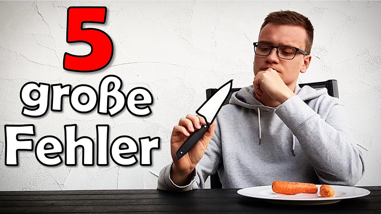 Die 5 größten FEHLER im Umgang mit MESSERN