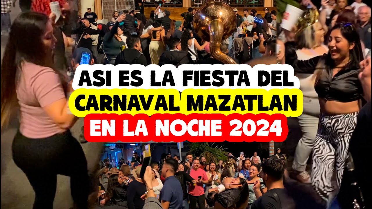 CARNAVAL MAZATLAN 2024 / Así es la FIESTA del CARNAVAL en el MALECON a un lado de PLAYAS / Carnival