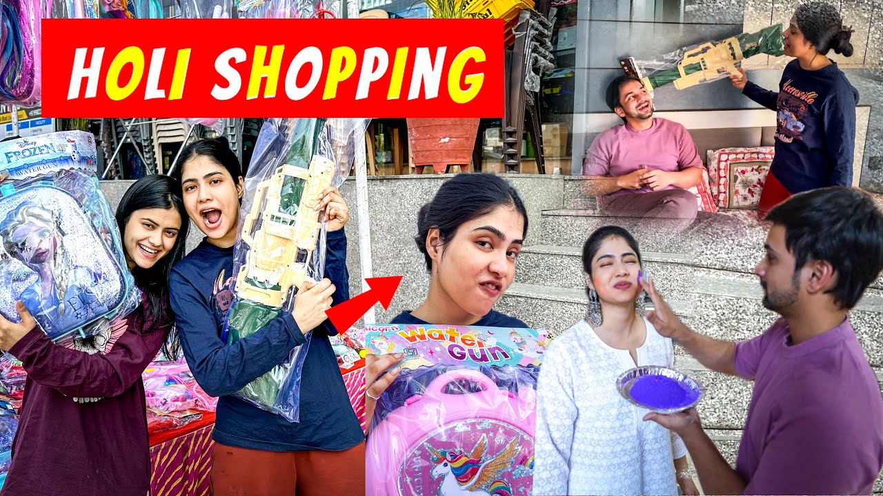 Holi ke liye krli itni saari shopping