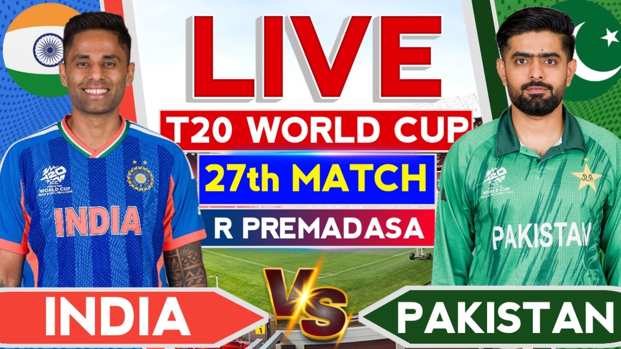 🔴Live: India vs Pakistan | T20 World Cup | Cricket Commentary | Ind vs Pak Today Match Live