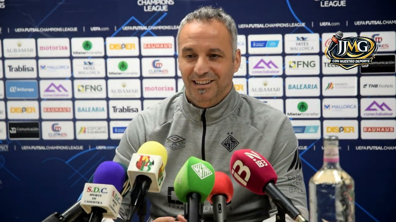 Rueda de prensa de Antonio Vadillo entrenador del Illes Balears Palma Futsal