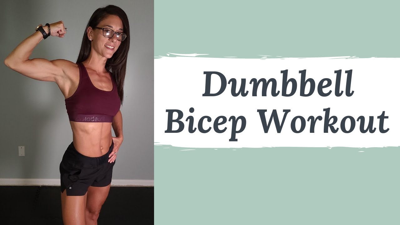 Dumbbell Arm Workout (Bicep workout at home)