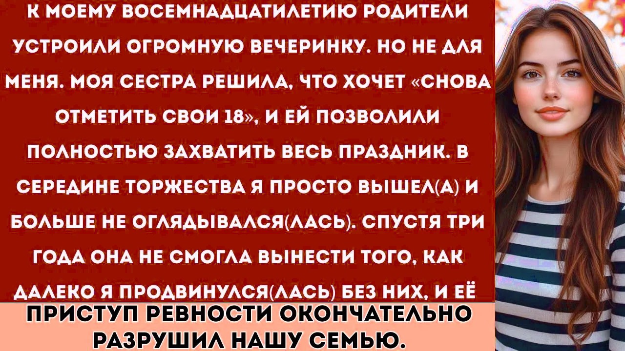 «Мои родители превратили мой восемнадцатый день рождения в праздник для моей сестры, я ушёл(ушла)...