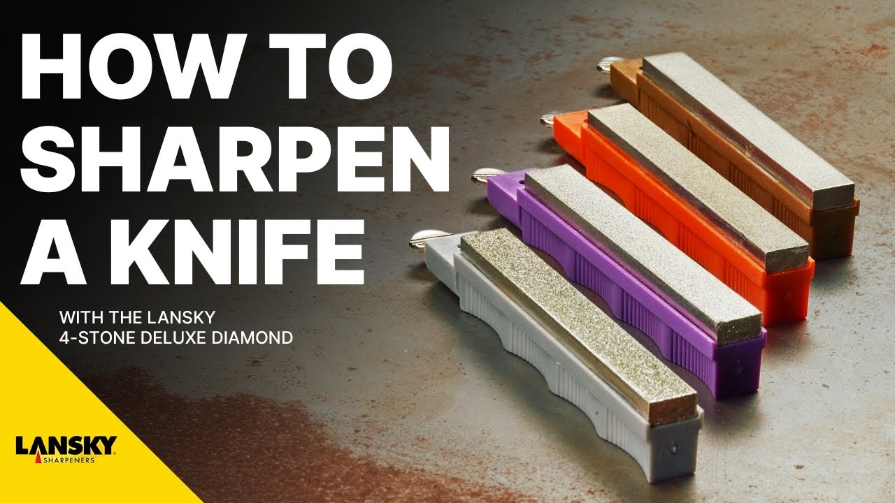 Sharpen Your Knife LIKE A PRO with Lansky 4-Stone Deluxe Diamond System