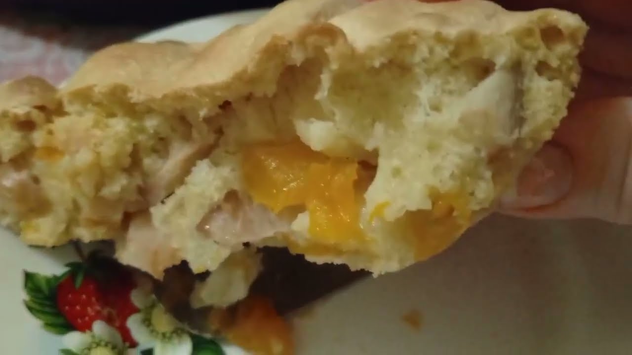 Шарлотка с тыквой и яблоками.