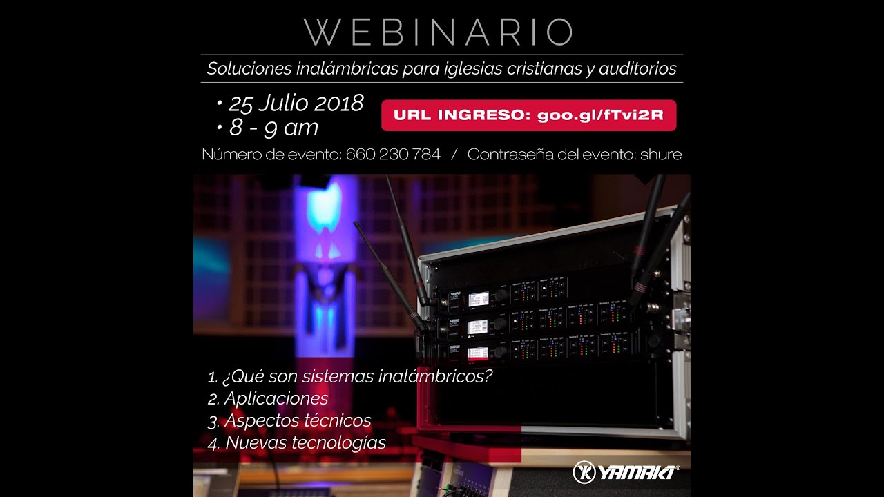 Webinar: Soluciones inalámbricas para iglesias cristianas y auditorios