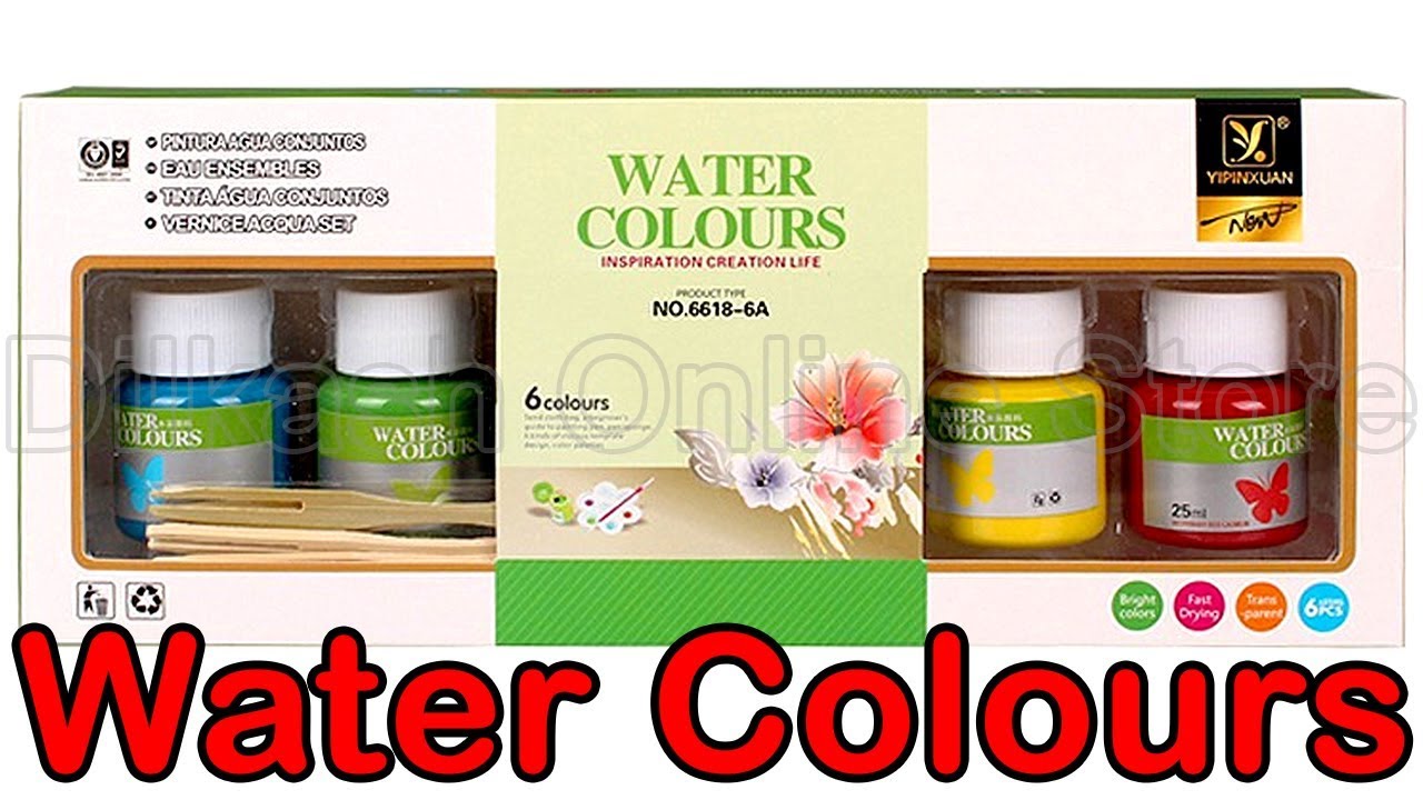 Watercolor Painting Kit with Color Palette & Brush - Dilkash Online Store