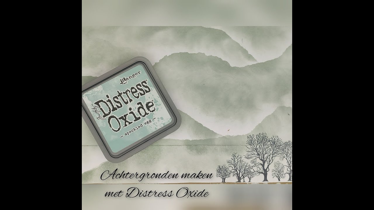Distress oxide gebruiken in achtergronden