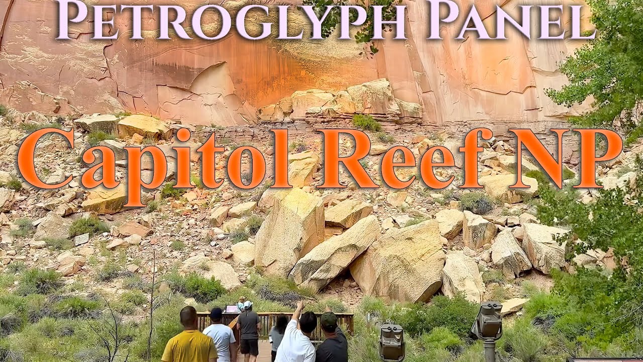 Petroglyph Panel Capitol Reef National Park 4K