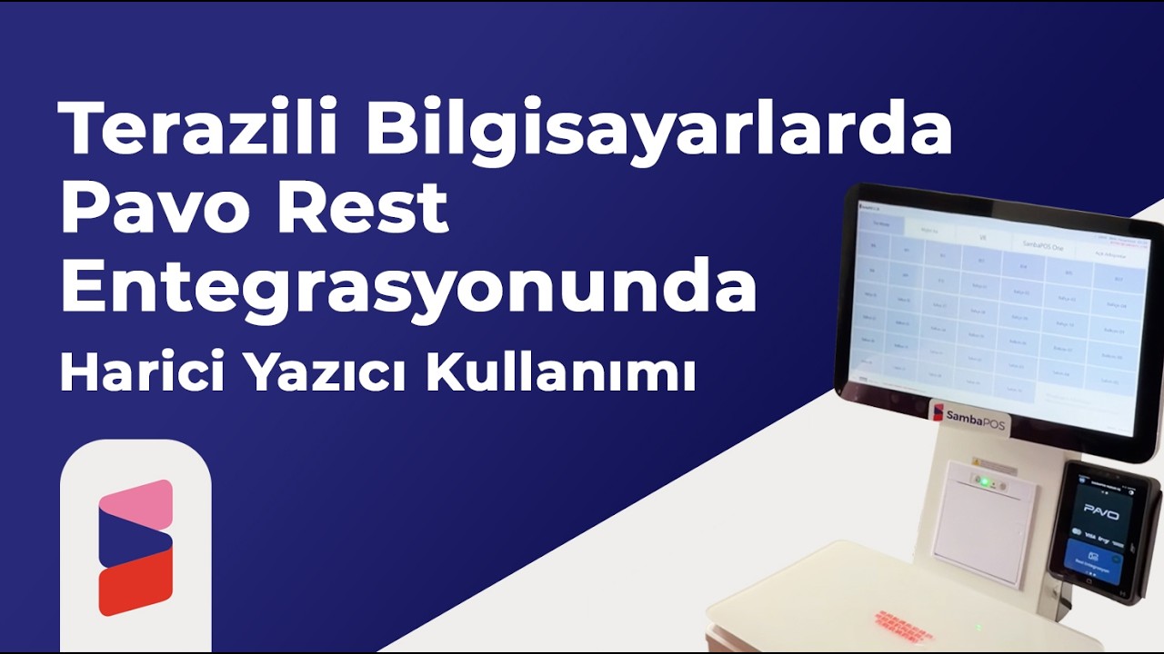 Terazili bilgisayarda, Pavo Rest Entegrasyonunda Harici Yazıcı kullanımı