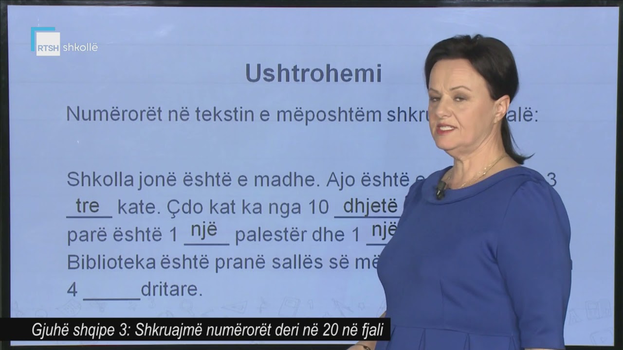 Gjuhë shqipe 3 - Shkruajmë numërorët deri në 20 në fjali