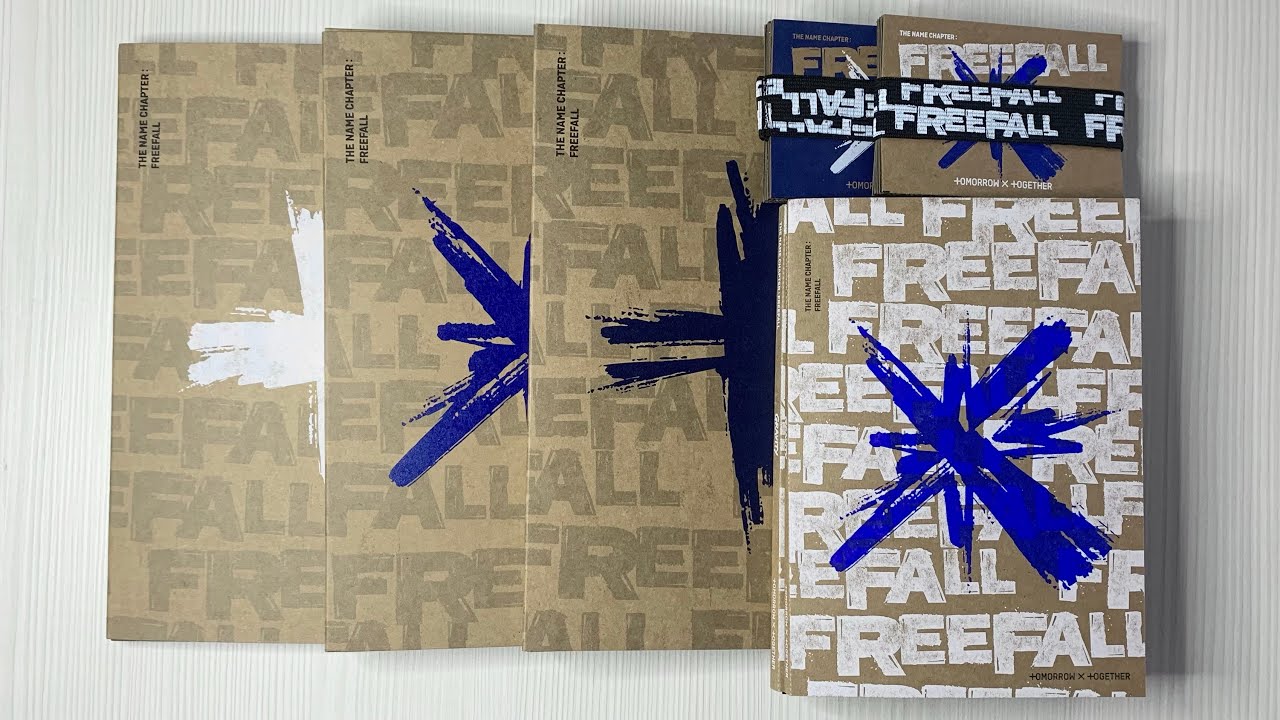 Распаковка альбома TXT / Unboxing album TXT The Name Chapter FREEFALL (SET, GRAVITY, Weverse ver.)
