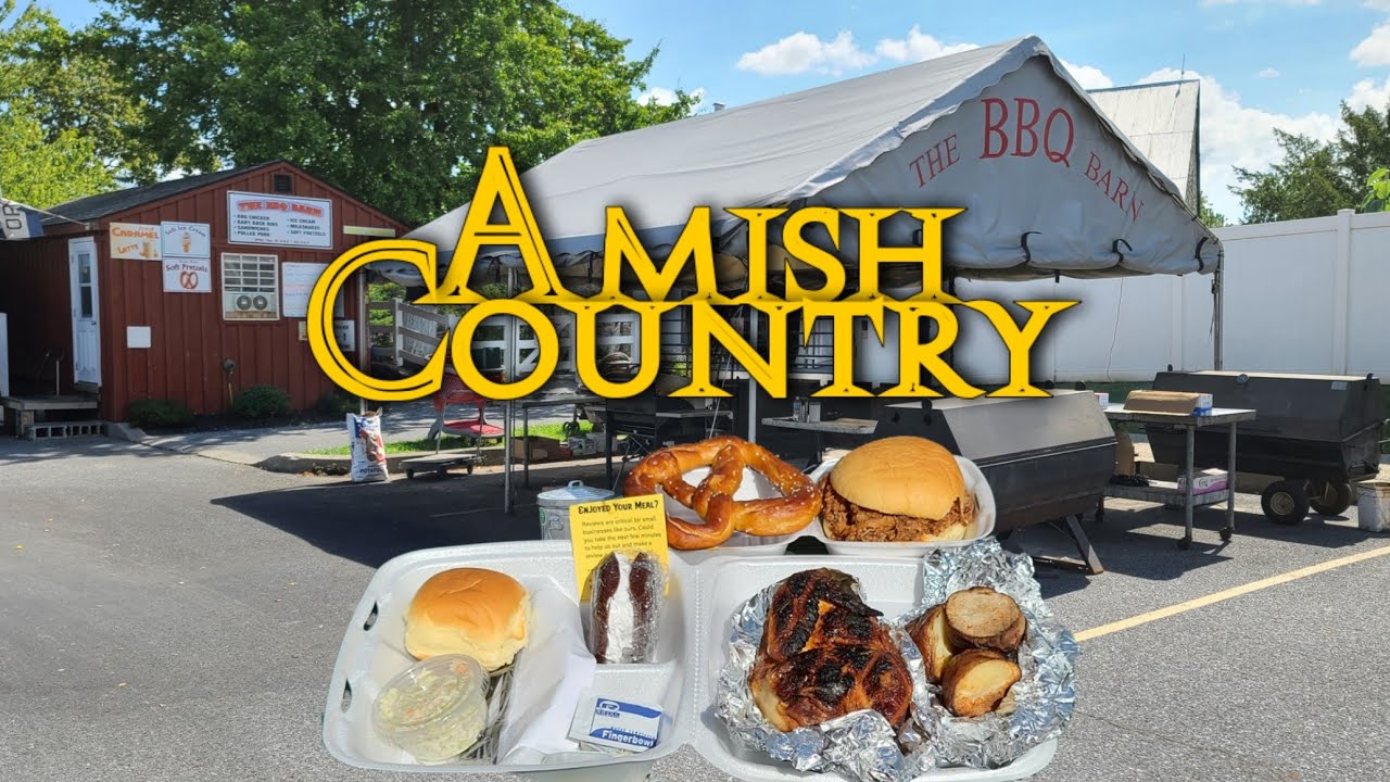 THE BBQ BARN ( Amish Owned) Lancaster Pa (Johnny Mathis Live)
