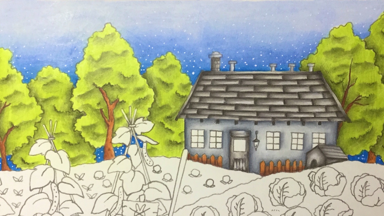 ROMANTIC COUNTRY by Eriy - prismacolor pencils - part 1