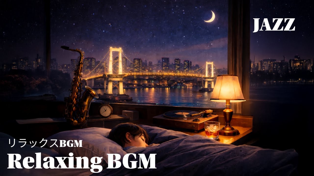 【Relaxing BGM】｜Night Jazz That Won’t Disturb Your Sleepiness｜Focus & Work