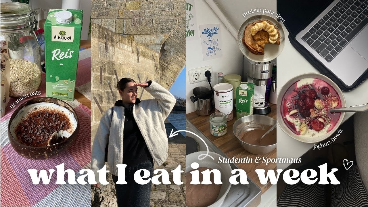 WHAT I EAT in a week 🌮🍎🥞🥬 // mein Ernährungstagebuch als Studentin & Sportmaus :)