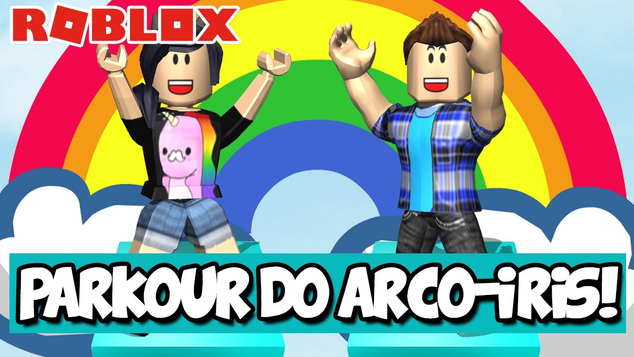 O GRANDE PARKOUR DO ARCO-ÍRIS! - Roblox (Rainbow Obby)