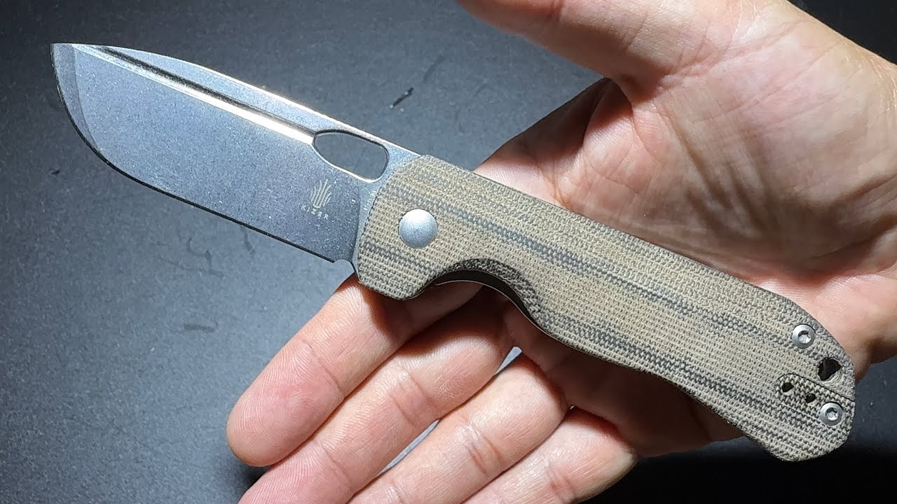 KIZER BUGAI 154CM GREEN CANVAS MICARTA ยืม ใบกว้าง กางง่าย ไมคาร์ต้าผ้าใบอัด