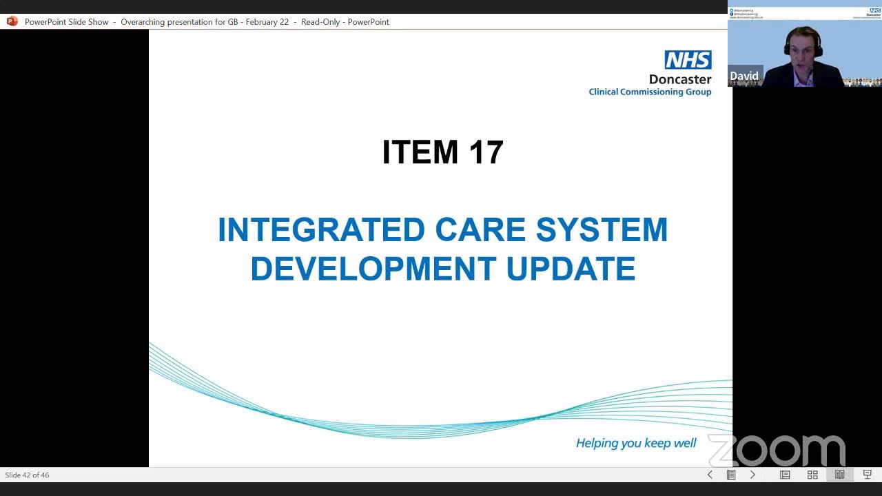 NHS Doncaster CCG Governing Body meeting