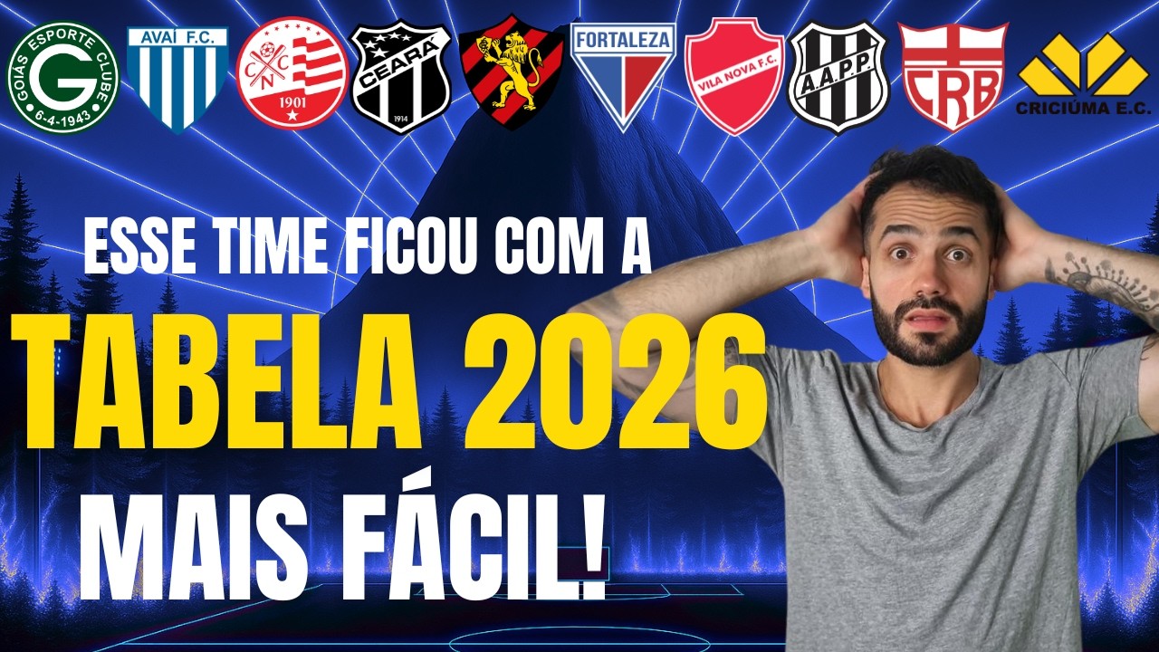 SAIU A TABELA DA SÉRIE B 2026: QUAL TIME SE DEU MAL?