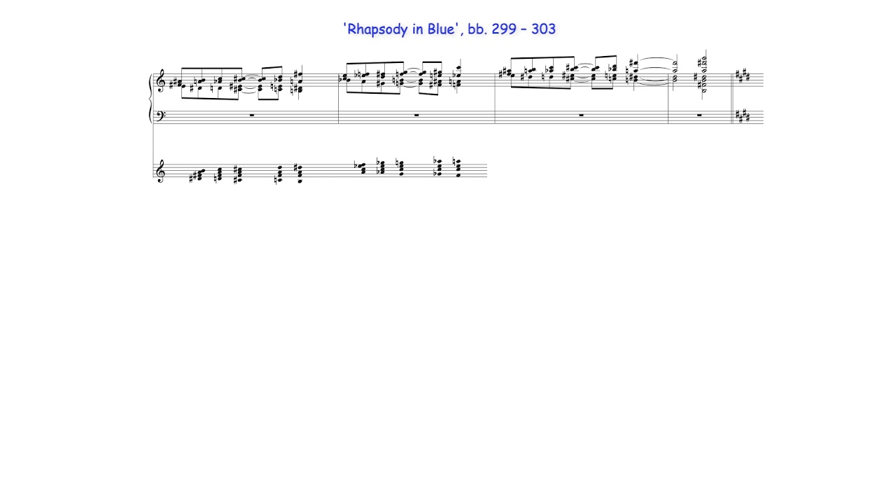 'Classic' Omnibus Progressions in G. Gershwin's 'Rhapsody in Blue'
