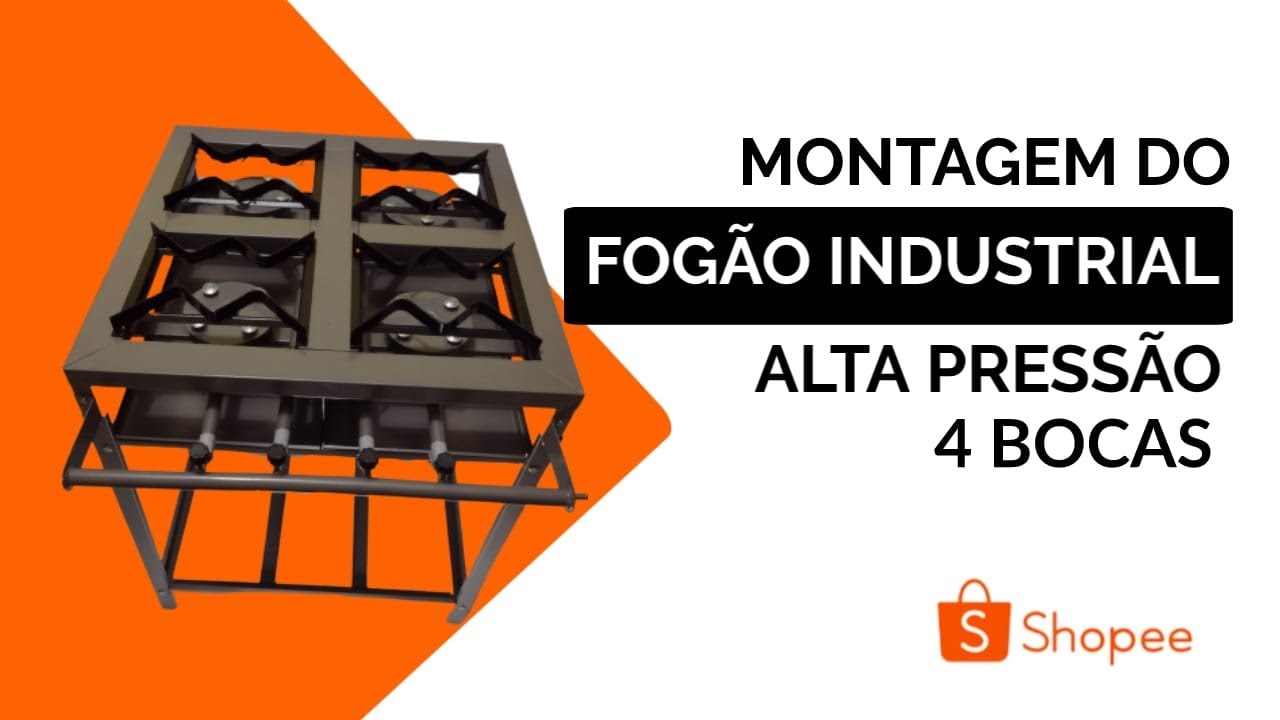 Fogão Industrial de 4 Bocas - Montagem