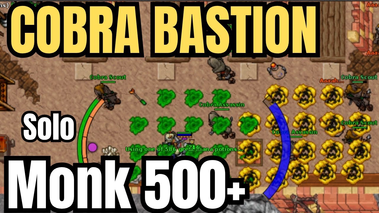 Tibia Monk Solo 500+  Cobra Bastion (Depois do Nerf)