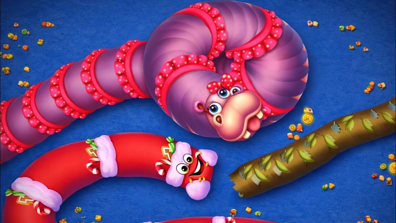 Приготовьтесь от души посмеяться в Worms Zone! #slither #wormszone #gaming #snake